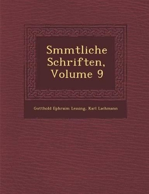 S Mmtliche Schriften, Volume 9 book