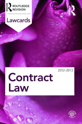 Contract Lawcards 2012-2013 by Routledge