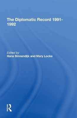 The Diplomatic Record 1991-1992 book