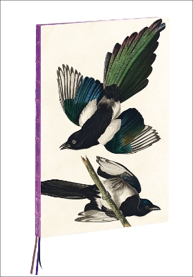 Magpies, James Audubon A4 Notebook book