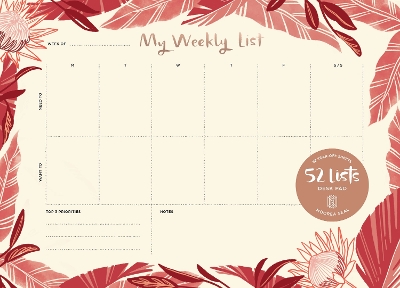 52 Lists Weekly Desk Pad book