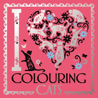 I Heart Colouring Cats book