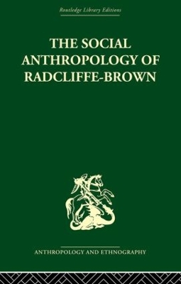 Social Anthropology of Radcliffe-Brown book