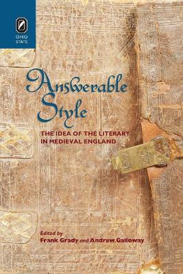 Answerable Style: The Idea of the Literary in Medieval England book
