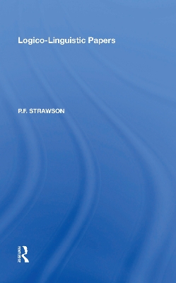 Logico-Linguistic Papers by P.F. Strawson