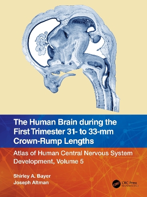 The Human Brain during the First Trimester 31- to 33-mm Crown-Rump Lengths: Atlas of Human Central Nervous System Development, Volume 5 by Shirley A. Bayer