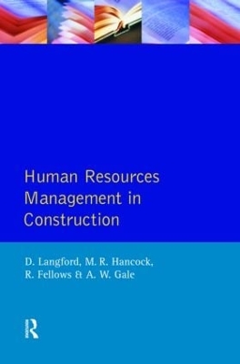 Human Resources Management in Construction book
