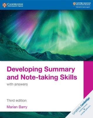 Developing Summary and Note-taking Skills with answers by Marian Barry