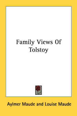 Family Views Of Tolstoy book
