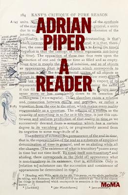 Adrian Piper: A Reader book