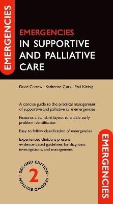 Emergencies in Supportive and Palliative Care book