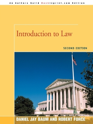 Introduction to Law: Second Edition book