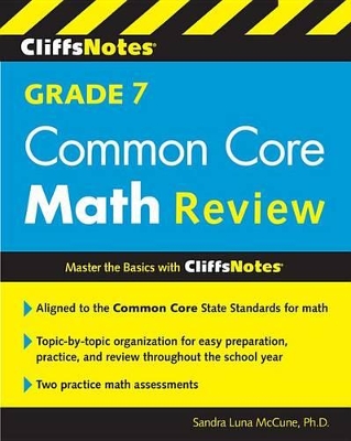 CliffsNotes Grade 7 Common Core Math Review book