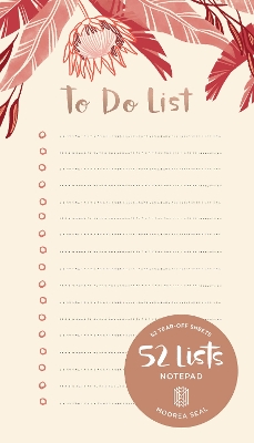52 Lists To Do List Notepad book