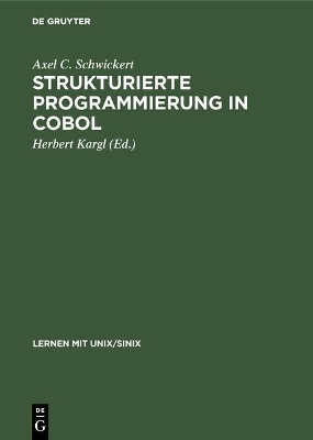 Strukturierte Programmierung in COBOL book