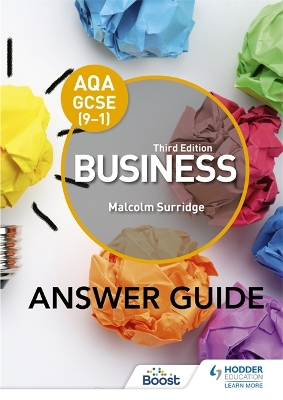 AQA GCSE (9-1) Business Third Edition Answer Guide by Malcolm Surridge