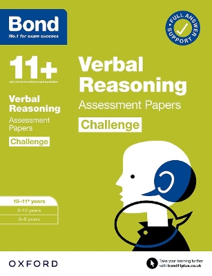 Bond 11+: Bond 11+ Verbal Reasoning Challenge Assessment Papers 10-11 years: Ready for the 2024 exam book
