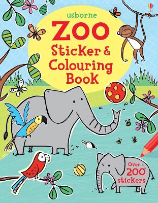 Zoo Sticker and Colouring Book book