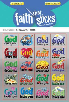 God Loves Us - Faith That Sticks Stickers book