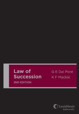 Law of Succession, 2nd edition (Cased) book