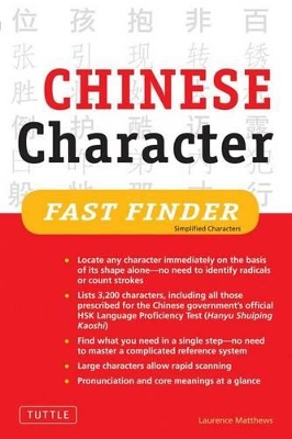 Chinese Character Fast Finder book