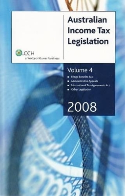 Australian Income Tax Legislation 2008 book