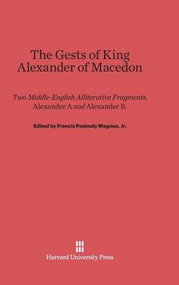 Gests of King Alexander of Macedon book