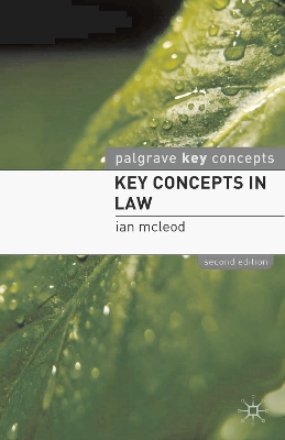 Key Concepts in Law by Ian McLeod