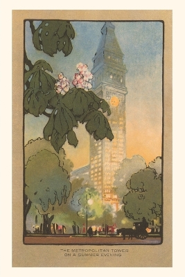 Vintage Journal Art Deco Rendering of Metropolitan Tower, New York City book