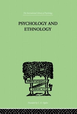 Psychology and Ethnology book