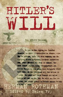 Hitler's Will book