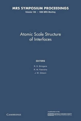 Atomic Scale Structure of Interfaces: Volume 159 book