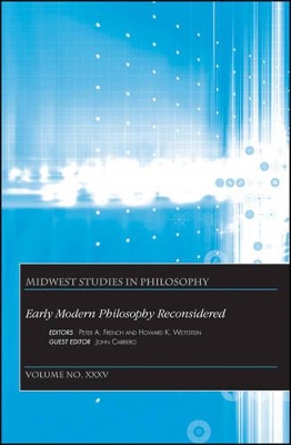 Early Modern Philosophy Reconsidered, Volume XXXV book