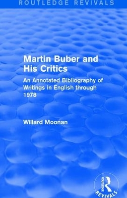 Martin Buber and His Critics book