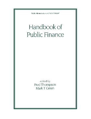 Handbook of Public Finance book