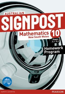 Australian Signpost Mathematics New South Wales 10 (5.1-5.3) Homework Program book