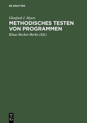 Methodisches Testen von Programmen book