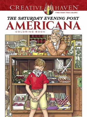 Creative Haven The Saturday Evening Post Americana Coloring Book book