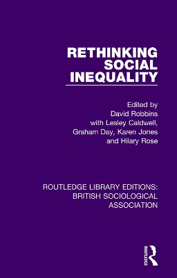 Rethinking Social Inequality book