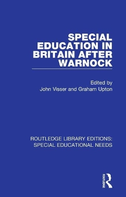 Special Education in Britain after Warnock book