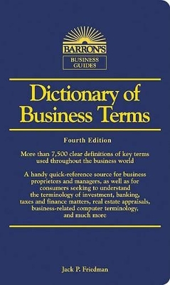 Dictionary of Business Terms book