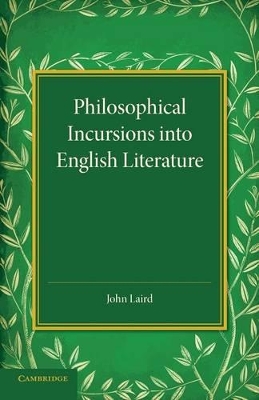 Philosophical Incursions into English Literature book