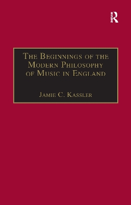 Beginnings of the Modern Philosophy of Music in England book