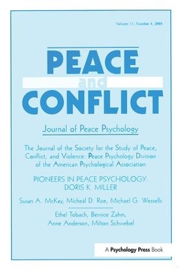 Pioneers in Peace Psychology by Richard V. Wagner