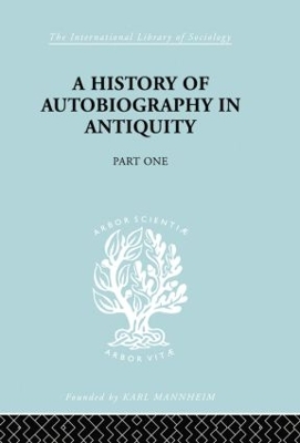 History of autobiography in Antiquity book