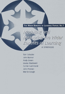 The Modelling and Measuring the Wider Benefits of Learning by Tom Schuller