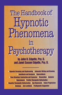 Handbook Of Hypnotic Phenomena In Psychotherapy book