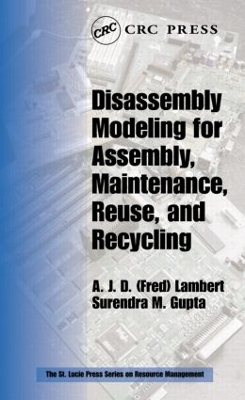 Disassembly Modeling for Assembly, Maintenance, Reuse and Recycling book