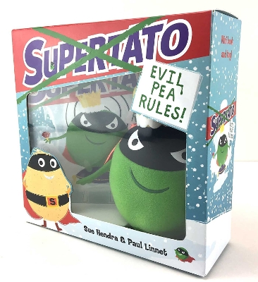 Supertato: Evil Pea Rules Book and Soft Toy by Sue Hendra