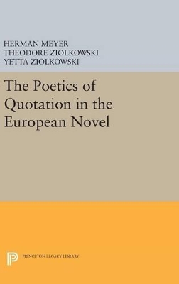 Poetics of Quotation in the European Novel book